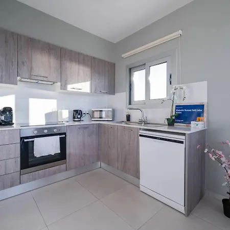 Majestic Sunset Salt Views 300m From 라르나카